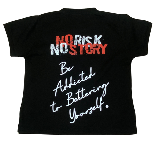 Royal Hustle Cropped Tee (Black)