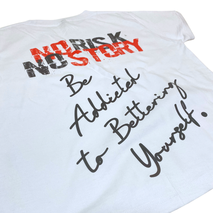 Royal Hustle Cropped Tee (White)