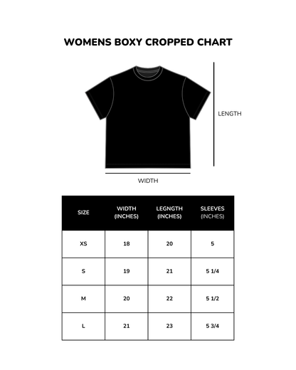 Royal Hustle Cropped Tee (White)
